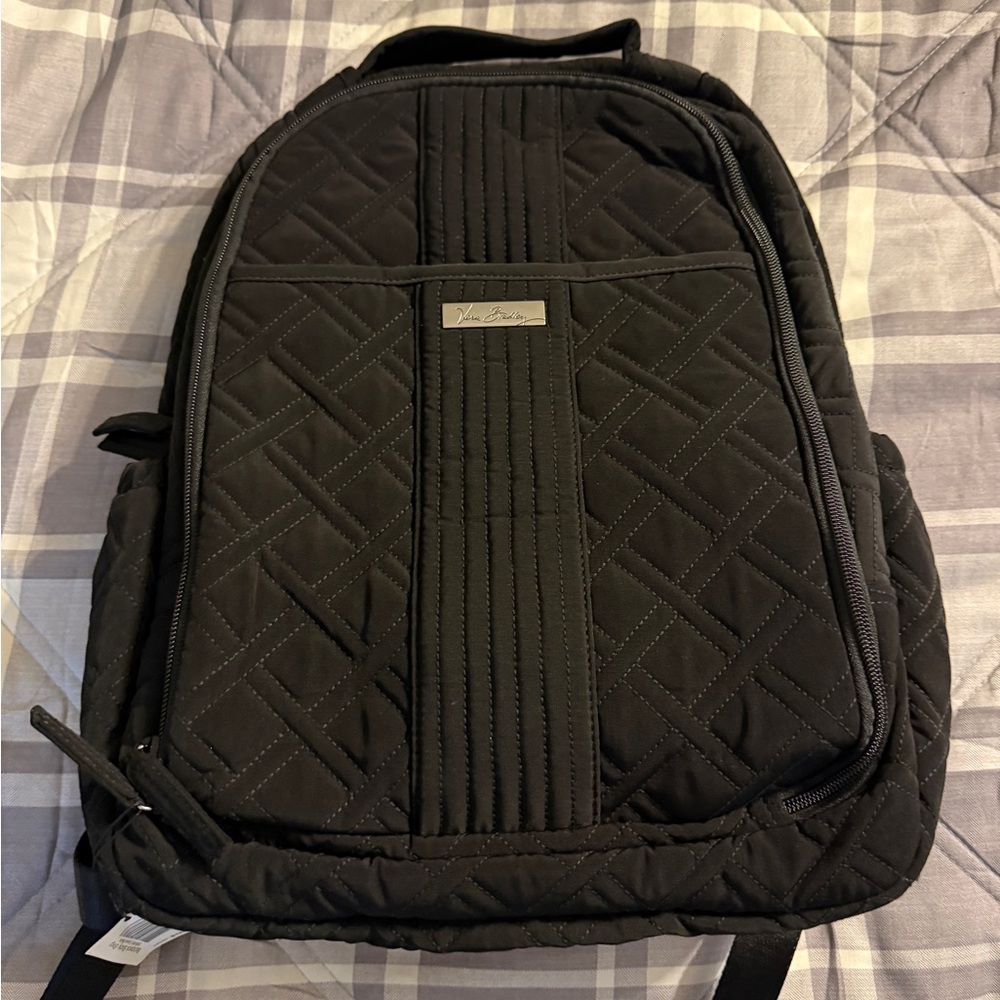 Vera Bradley Black Quilted Backpack